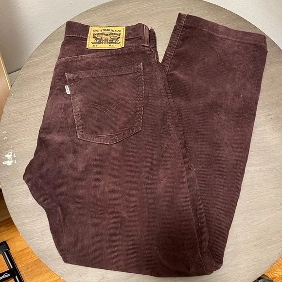 Levi s Jeans Vintage Levis 54 Corduroy Jeans Brown 31 X 32